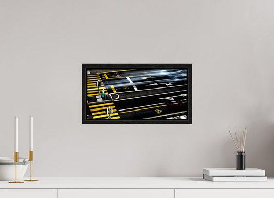 40 x 20 cm, Floater Frame Stadtfluss – Fine Art Print