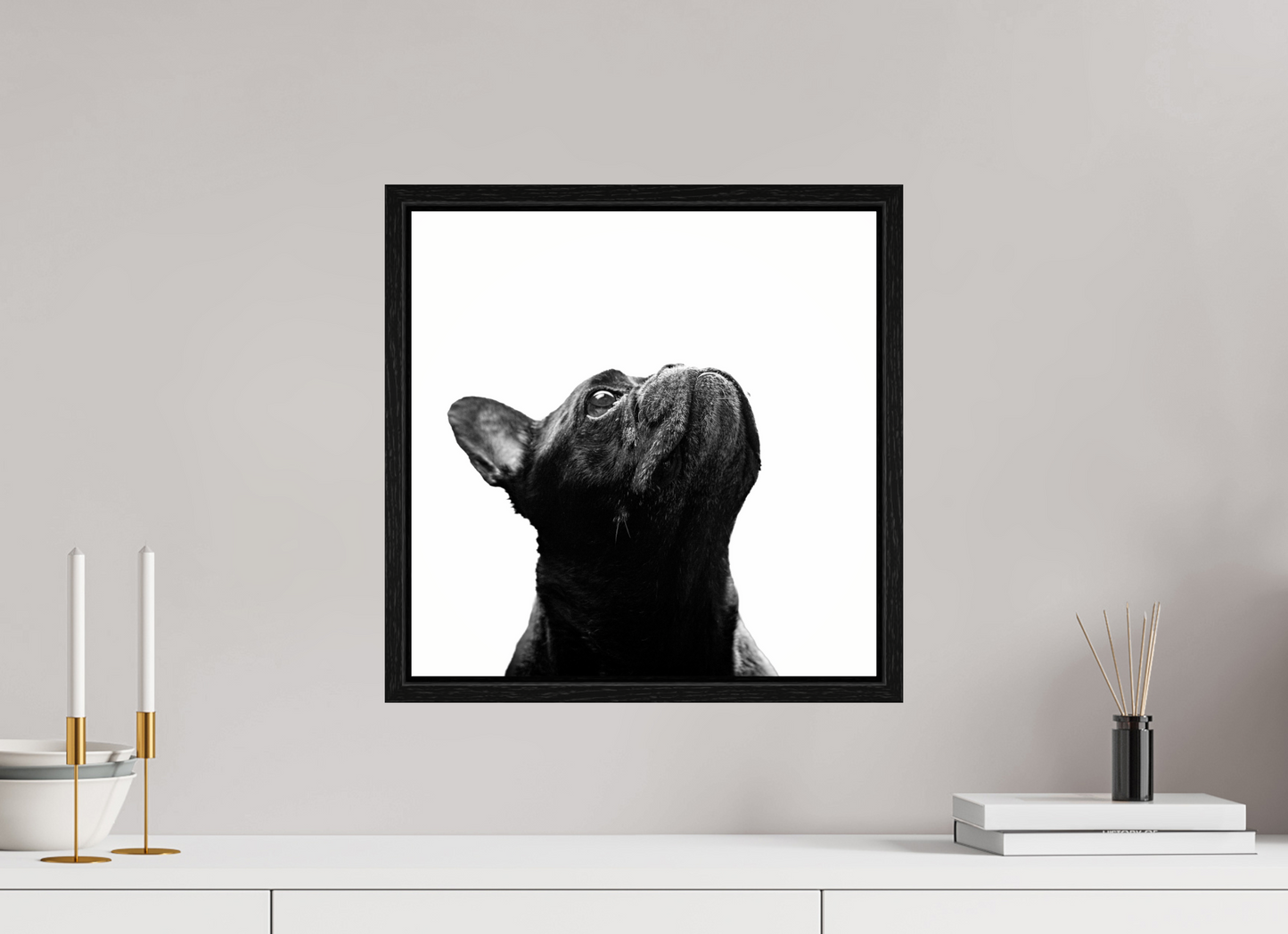 40 x 40 cm, Floater Frame Lichtkante – Fine Art Print