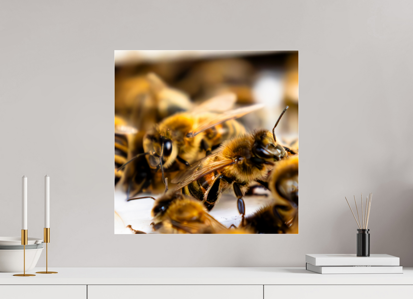 50 x 50 cm, Photo Print Under Acrylic Glass Zwischen Flügeln – Fine Art Print