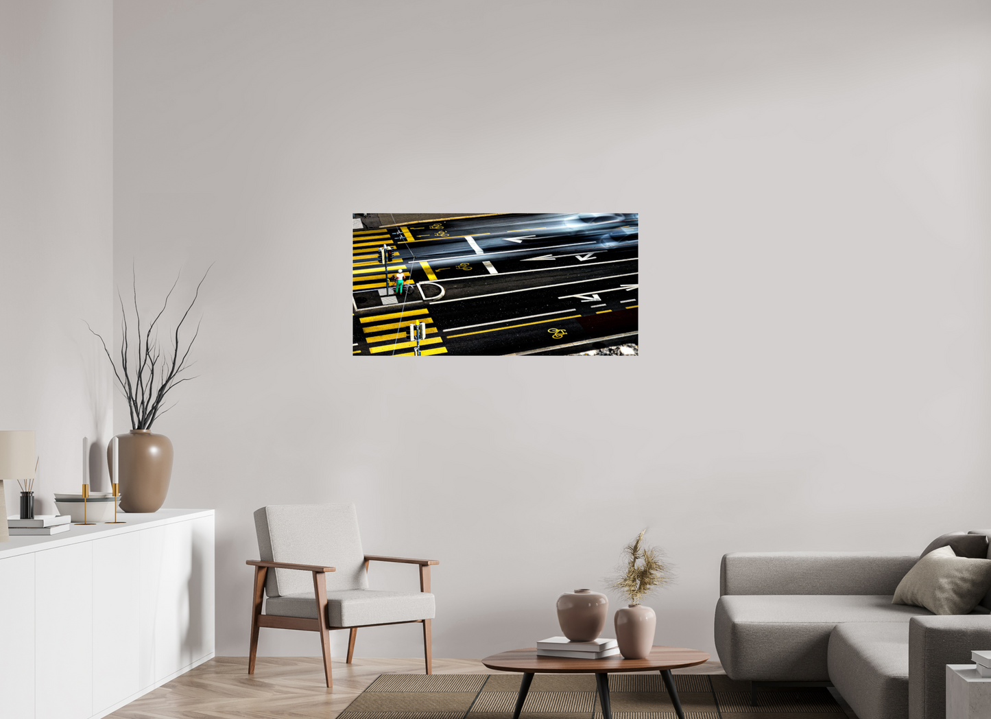 120 x 60 cm, Photo Print Under Acrylic Glass Stadtfluss – Fine Art Print