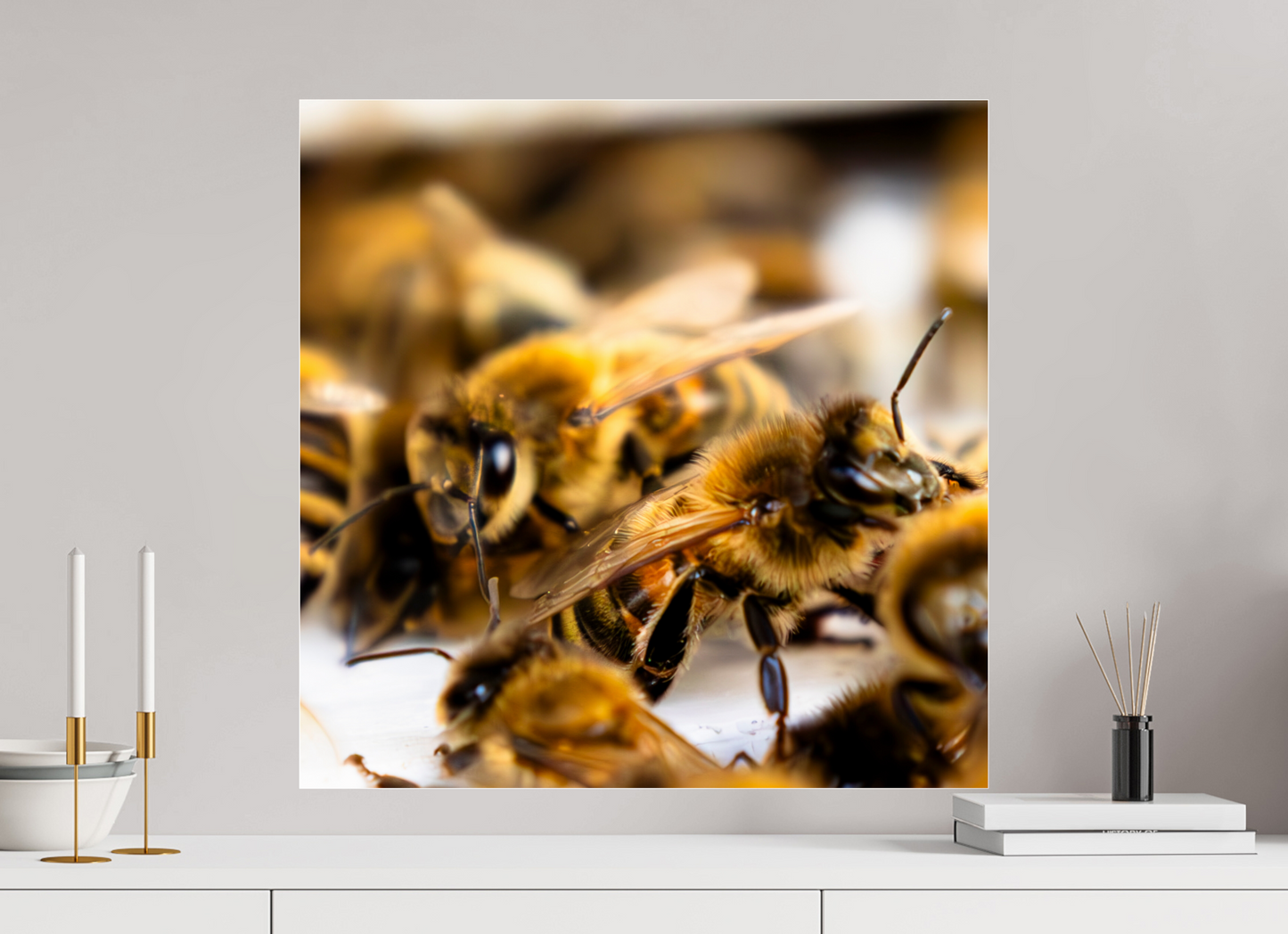 60 x 60 cm, Photo Print Under Acrylic Glass Zwischen Flügeln – Fine Art Print