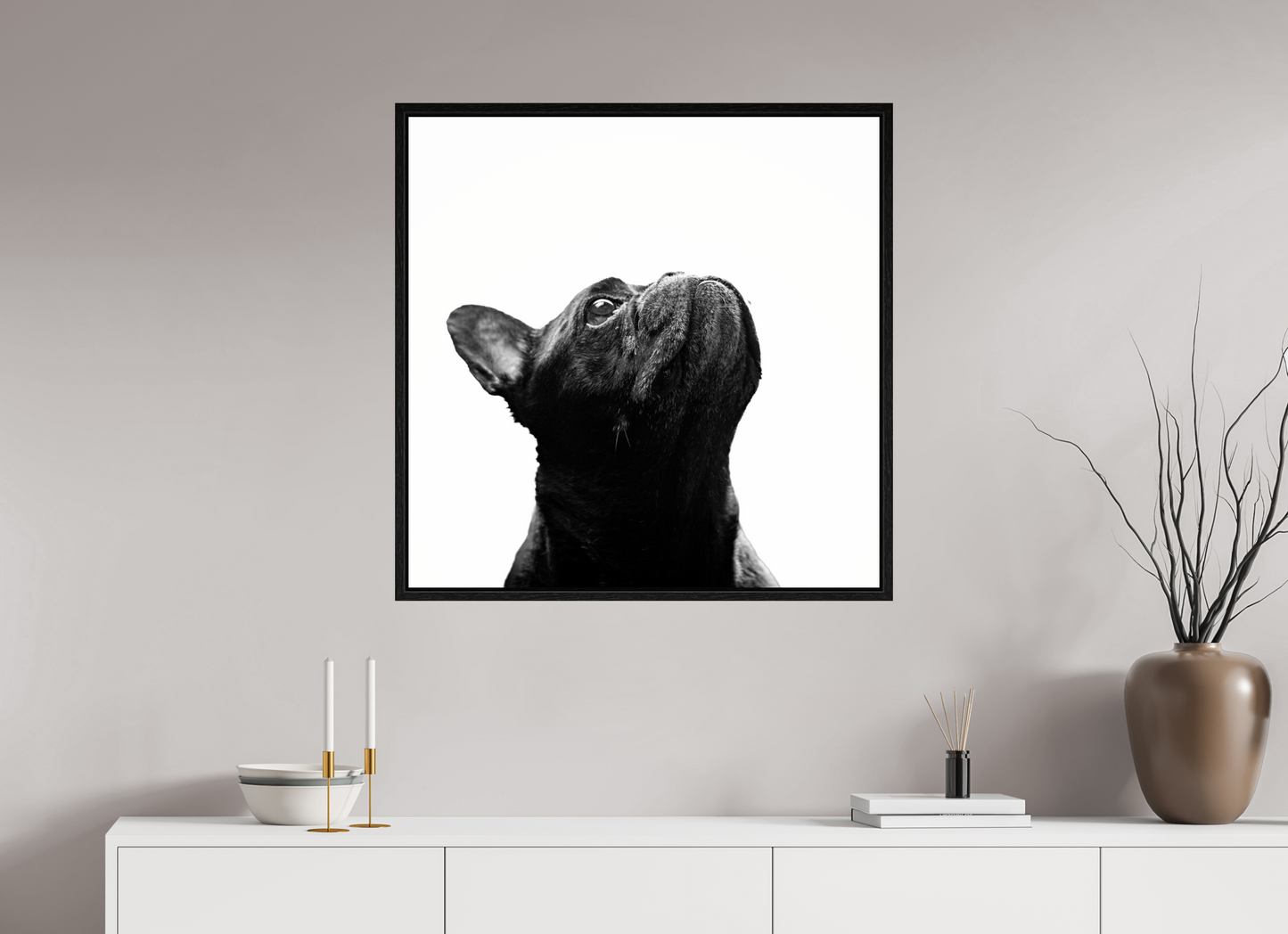 80 x 80 cm, Floater Frame Lichtkante – Fine Art Print