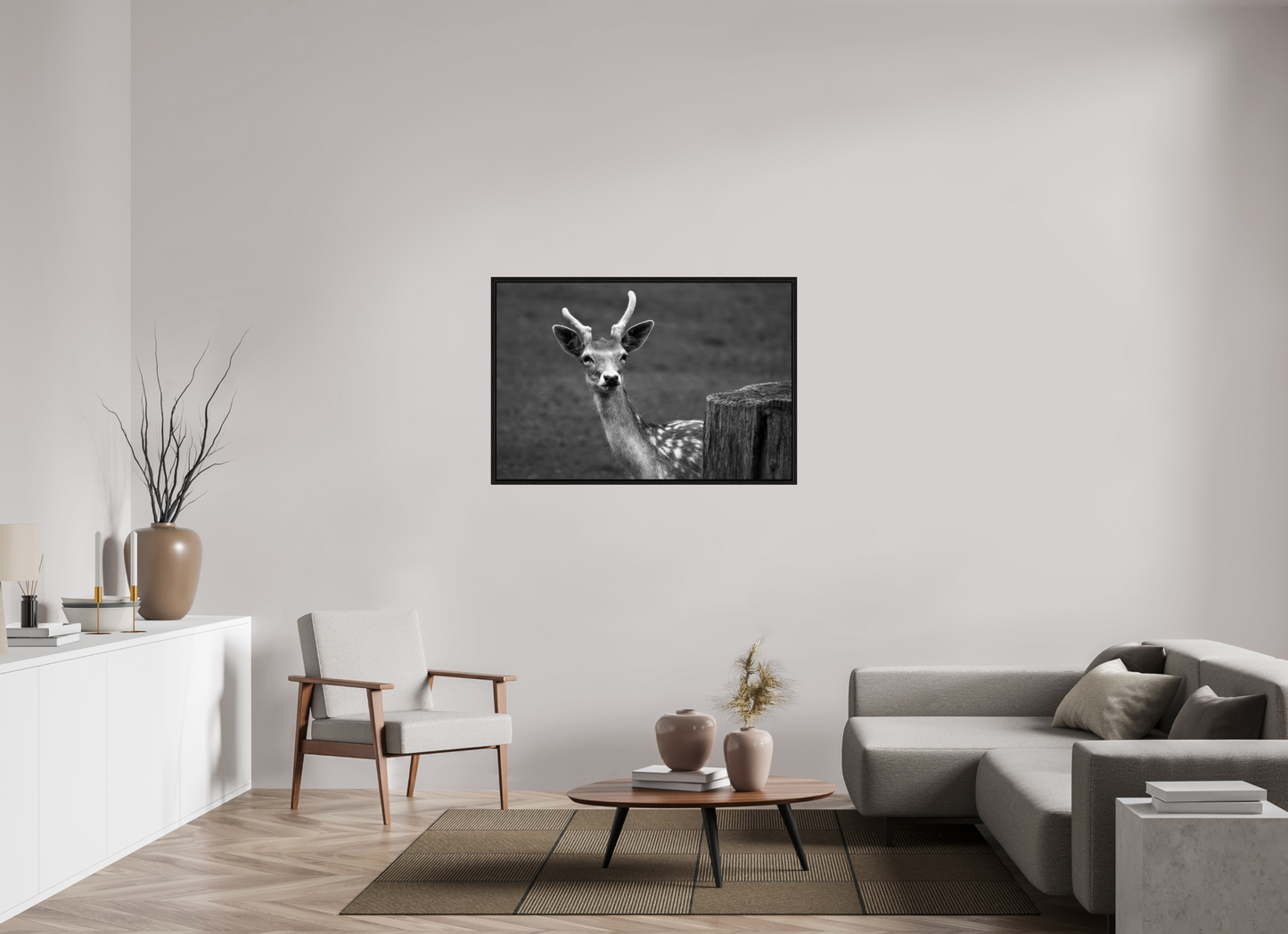 120 x 80 cm, Floater Frame Stille Begegnung – Fine Art Print