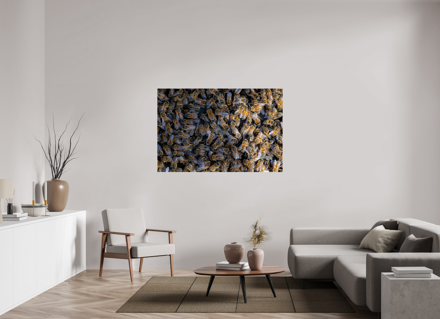 150 x 100 cm, Photo Print On Fuji Crystal DP II Goldenes Gewimmel – Fine Art Print